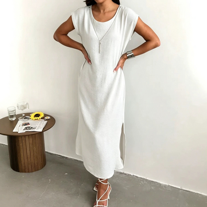 ⌛Limited-time offer-Women's Summer Sleeveless Side Slit Dress