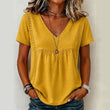 👚✨Damen elegantes V-Ausschnitt-T-Shirt – schmeichelhafter Ausschnitt, weicher Stoff & vielseitig – perfekt für Alltag, Büro & Freizeit – leicht zu kombinieren