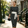 Women's Retro Elegant Polka Dot Dress