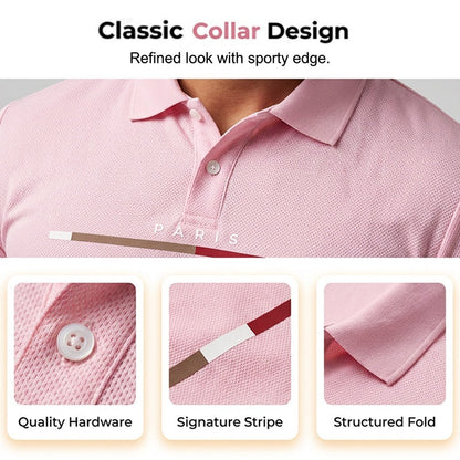 👕☀️ PROMO FLASH 50% ! Ensemble Polo + Short Homme 2 Pièces –  Col Classique, Ceinture Élastique, 10 Couleurs✨