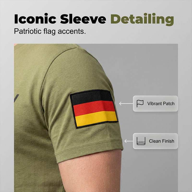 👕 T-shirt homme à col rond et patchwork camouflage – Style militaire décontracté, respirant et confortable – Idéal au quotidien, en extérieur et pour les loisirs