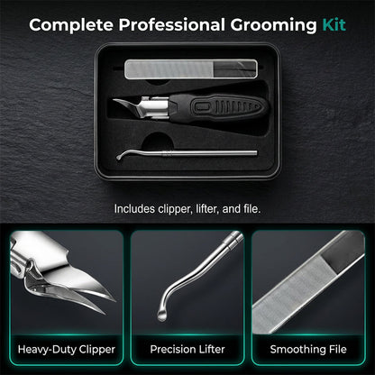 ✂️Kit de pédicure professionnel 3 en 1 – Outil de précision en acier inoxydable pour les ongles ✨