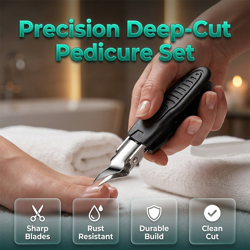 ✂️Kit de pédicure professionnel 3 en 1 – Outil de précision en acier inoxydable pour les ongles ✨