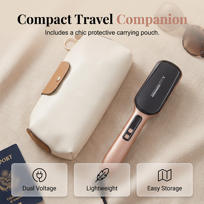 Negative Ion 2-in-1 Hair Straightener Brush