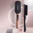 💇 Brosse Lissante 2-en-1 à Ions Négatifs – Lisseur à Brosse Protection Anti-Brûlure Réglage Température🛡️ glisse douce sans agresser votre cuir chevelu