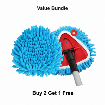 🧹 Têtes de rechange pour balai à franges rotatives en chenille – Recharges en microfibre ultra-absorbantes | Utilisation humide et sèche | Lavables en machine | Compatibles avec la plupart des balais à franges rotatives ✨