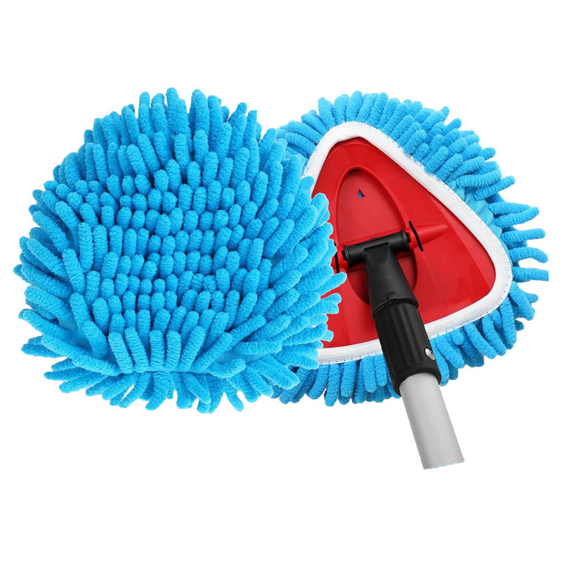 🧹 Têtes de rechange pour balai à franges rotatives en chenille – Recharges en microfibre ultra-absorbantes | Utilisation humide et sèche | Lavables en machine | Compatibles avec la plupart des balais à franges rotatives ✨