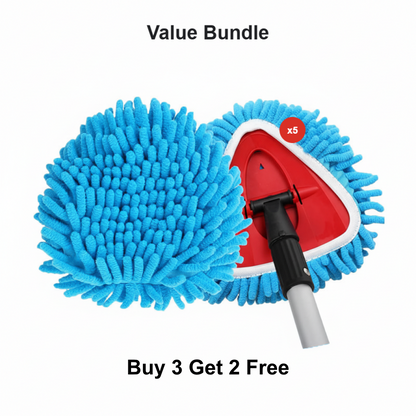 🧹 Têtes de rechange pour balai à franges rotatives en chenille – Recharges en microfibre ultra-absorbantes | Utilisation humide et sèche | Lavables en machine | Compatibles avec la plupart des balais à franges rotatives ✨