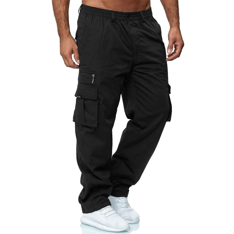 👖🧵 Pantalon cargo pour homme à coupe ample et multiples poches – Résistant et respirant – Idéal pour le travail, la randonnée ou au quotidien – Pratique et confortable 🌿✨