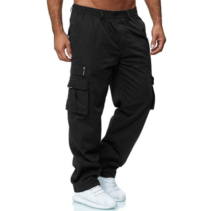 👖🧵 Pantalon cargo pour homme à coupe ample et multiples poches – Résistant et respirant – Idéal pour le travail, la randonnée ou au quotidien – Pratique et confortable 🌿✨