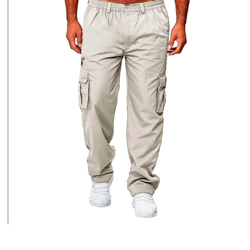 👖🧵 Pantalon cargo pour homme à coupe ample et multiples poches – Résistant et respirant – Idéal pour le travail, la randonnée ou au quotidien – Pratique et confortable 🌿✨