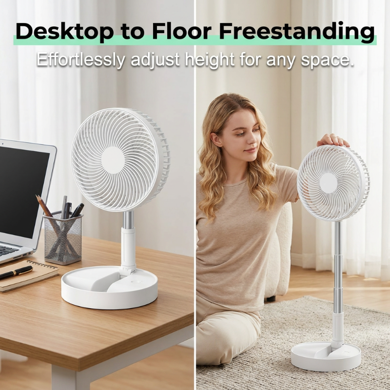 Portable Multifunctional Telescopic Floor Fan
