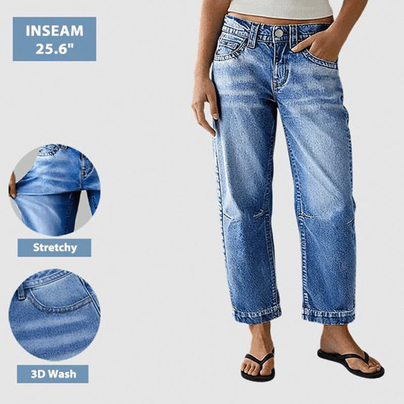 👖 Jeans femme stretch – coupe classique, confortables et polyvalents pour le quotidien, le bureau et les loisirs 🌸