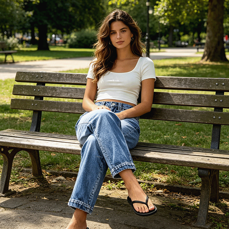 👖 Jeans femme stretch – coupe classique, confortables et polyvalents pour le quotidien, le bureau et les loisirs 🌸