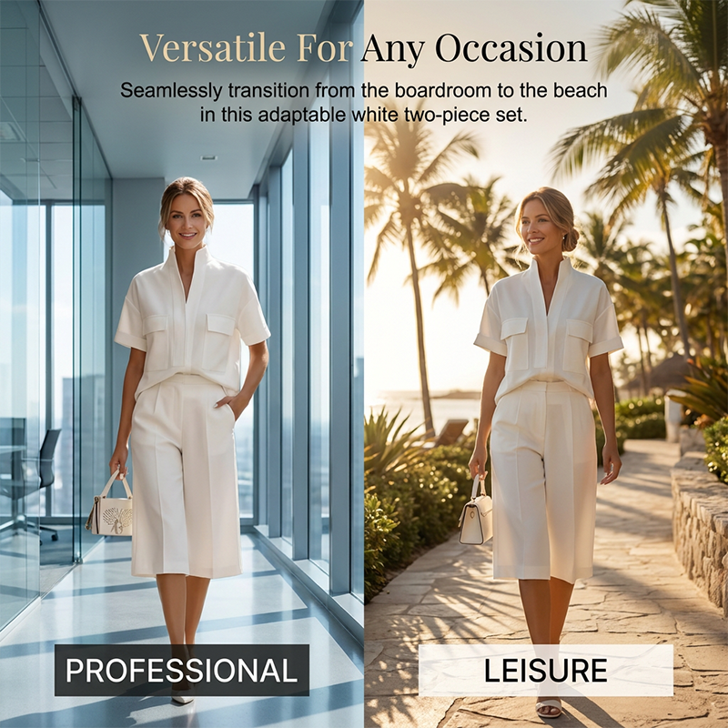 👗 50 % DE RÉDUCTION ! 🌸 Ensemble deux pièces unie et ample pour femme – Confortable, polyvalent et élégant – Idéal pour le quotidien, les voyages ou les moments de détente – Coupe ample au look moderne ✨🌿