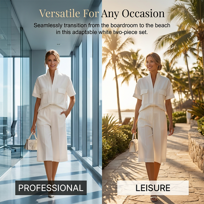 👗 50 % DE RÉDUCTION ! 🌸 Ensemble deux pièces unie et ample pour femme – Confortable, polyvalent et élégant – Idéal pour le quotidien, les voyages ou les moments de détente – Coupe ample au look moderne ✨🌿