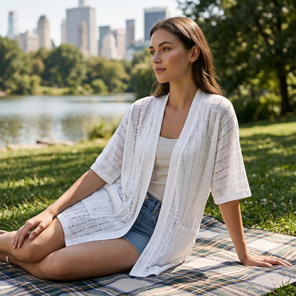 Cardigan d'été léger pour femme