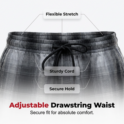 😎Nouveauté🩶Pantalon cargo à carreaux rétro pour homme, coupe ample