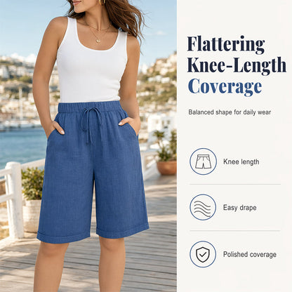 Bermuda coupe ample pour femme