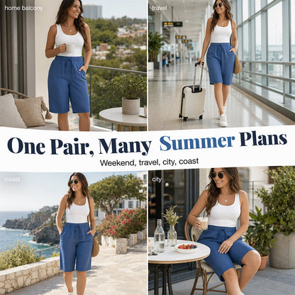 Bermuda coupe ample pour femme