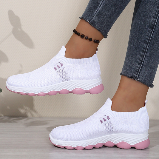 🔥-65%👟 Chaussures Femme à Enfiler en Maille Respirante – Semelle Confort Anti-Dérapante🤍 maille aérée et semelle souple