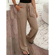 👖🌸 Pantalon bohème léger avec détails en dentelle et taille élastiquée