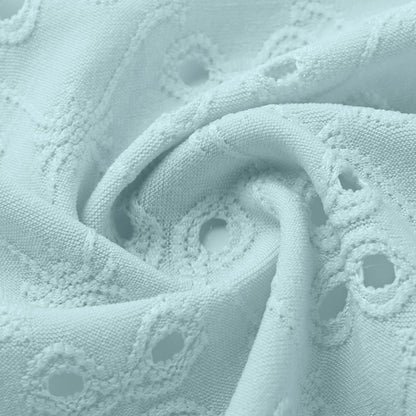 Gilet à volants en maille ajourée à manches courtes pour femme