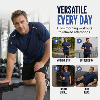 Ensemble t-shirt et short à séchage rapide pour homme