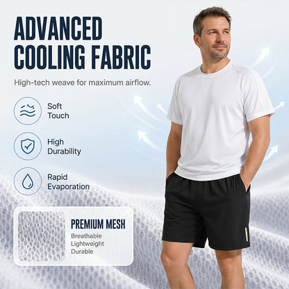 Ensemble t-shirt et short à séchage rapide pour homme