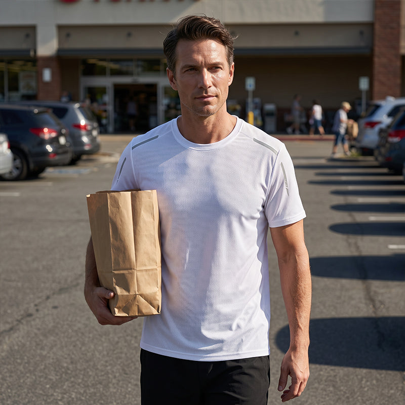 Ensemble t-shirt et short à séchage rapide pour homme
