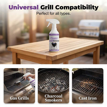🍖🔥50 % DE RÉDUCTION – Nettoyant et dégraissant puissant pour gril – La graisse disparaît en quelques secondes ! | Sans frotter, sans effort | Indispensable pour la saison des barbecues 🧽✨