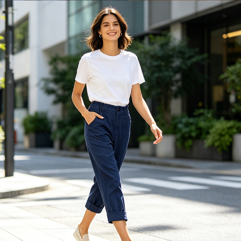 🔥New Arrivals & Special Offers-Women's Relaxed High-Waist Pants with Pockets