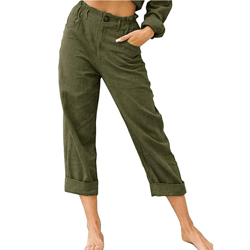 🔥New Arrivals & Special Offers-Women's Relaxed High-Waist Pants with Pockets