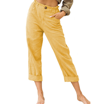 🔥New Arrivals & Special Offers-Women's Relaxed High-Waist Pants with Pockets