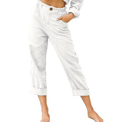 🔥New Arrivals & Special Offers-Women's Relaxed High-Waist Pants with Pockets