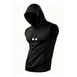 🏋️ 50% DE RÉDUCTION ! 💪 Sweat à Capuche Sans Manches Athlétique Homme – Coupe Dégagée, Tissu Léger & Respirant – Poche Kangourou Avant – Idéal pour la Gym, la Course et le Quotidien 🏃