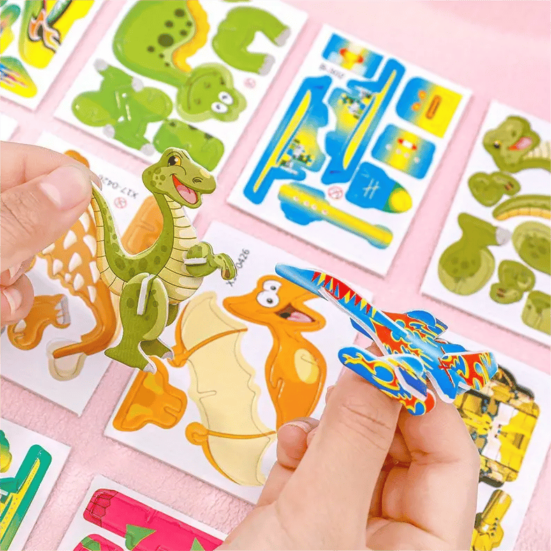 Puzzle 3D éducatif de dessins animés