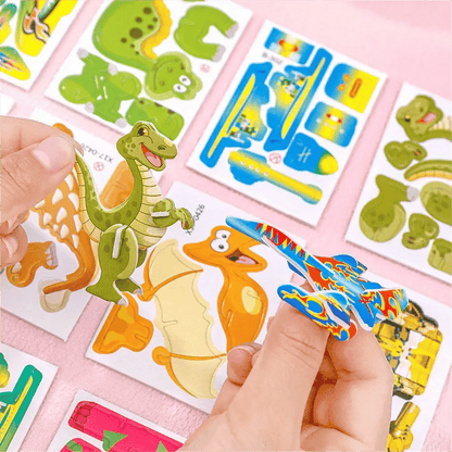 Puzzle 3D éducatif de dessins animés