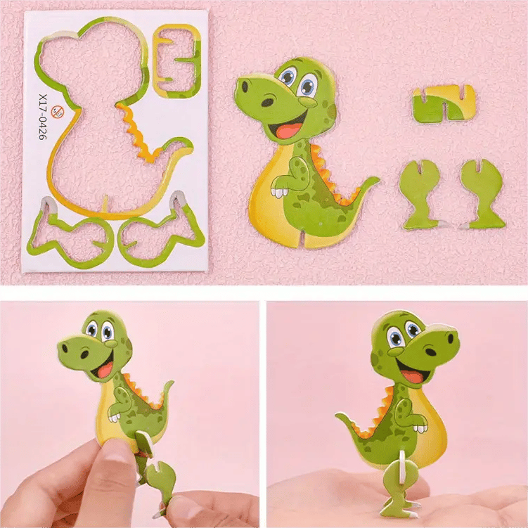Puzzle 3D éducatif de dessins animés