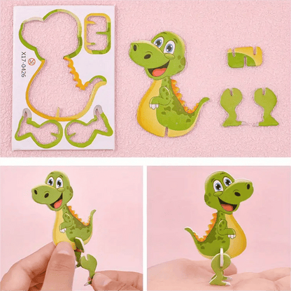 Puzzle 3D éducatif de dessins animés