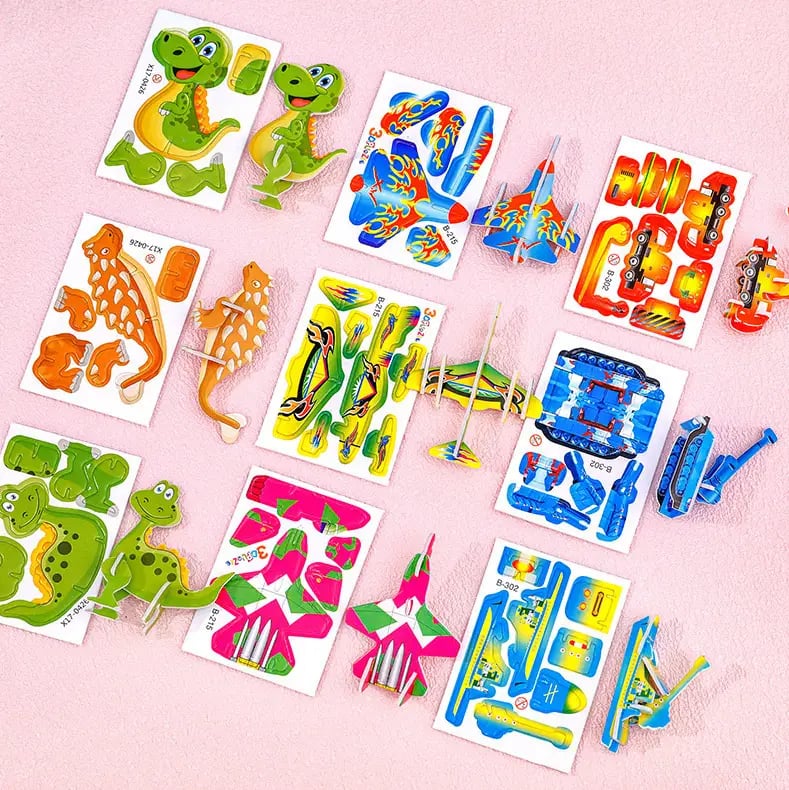 Puzzle 3D éducatif de dessins animés