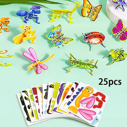 Puzzle 3D éducatif de dessins animés