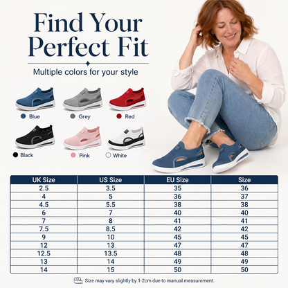 🔥-58%👟 Chaussures de Marche Femme Slip-On Été – Tissu Maille Aéré et Semelle Amortissante
