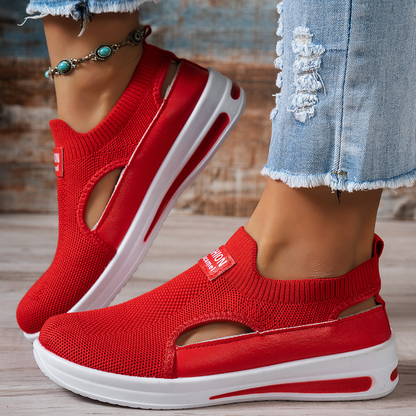 🔥-58%👟 Chaussures de Marche Femme Slip-On Été – Tissu Maille Aéré et Semelle Amortissante