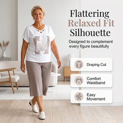🎉 Soldes 2026 — Plus de 46 000 vendus ! 👗 Ensemble 2 Pièces Décontracté Col V & Pantalon Court – Chic Moderne 🌸
