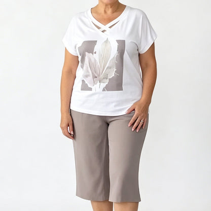 🎉 Soldes 2026 — Plus de 46 000 vendus ! 👗 Ensemble 2 Pièces Décontracté Col V & Pantalon Court – Chic Moderne 🌸