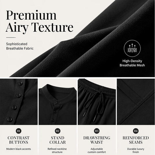 ⏳ OFFRE LIMITÉE – 50% DE RÉDUCTION ! 🔥 Ensemble Chemise et Pantalon Casual Minimaliste Homme – Tissu Mélangé Respirant, Coupe Confortable & Look Assorti – Idéal pour la Plage et les Journées Chaudes 🌊
