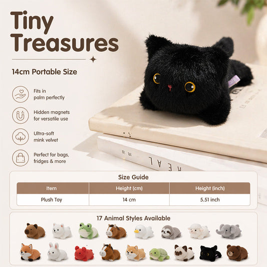 ⏳50 % de réduction pour une durée limitée⏰Adorable poupée en peluche à accrocher sur le frigo🐈‍⬛🐘🐇