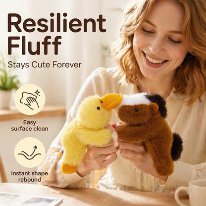 ⏳50 % de réduction pour une durée limitée⏰Adorable poupée en peluche à accrocher sur le frigo🐈‍⬛🐘🐇