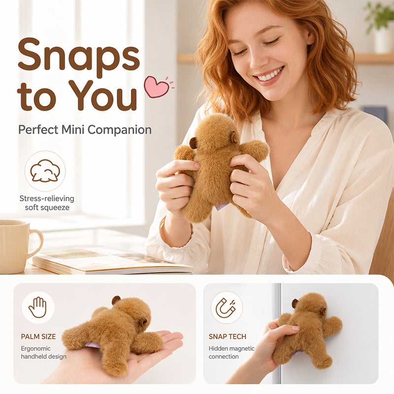 ⏳50 % de réduction pour une durée limitée⏰Adorable poupée en peluche à accrocher sur le frigo🐈‍⬛🐘🐇